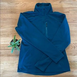 Eddie Bauer First Ascent Sm Teal Half Zip Fleece